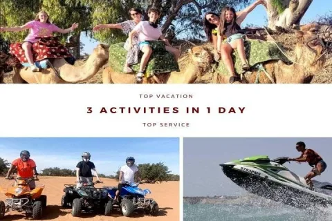 3 Activities in 1 Day from Taghazout: Camel, Jet Ski and Quad in Agadir, Morocco