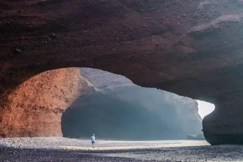 Legzira from Taghazout: A Longer Drive South to the Red Arches in Agadir, Morocco